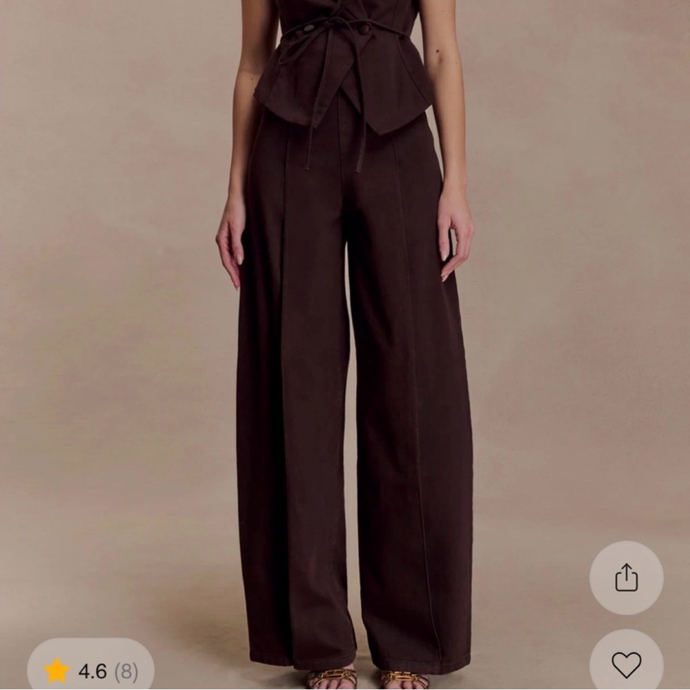 Meshki Chocolate Wide Leg Pants